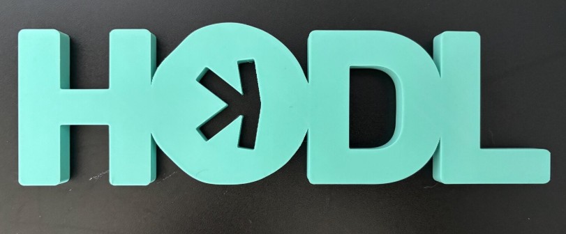 HODL — Kaspa-branded 3D printed display piece